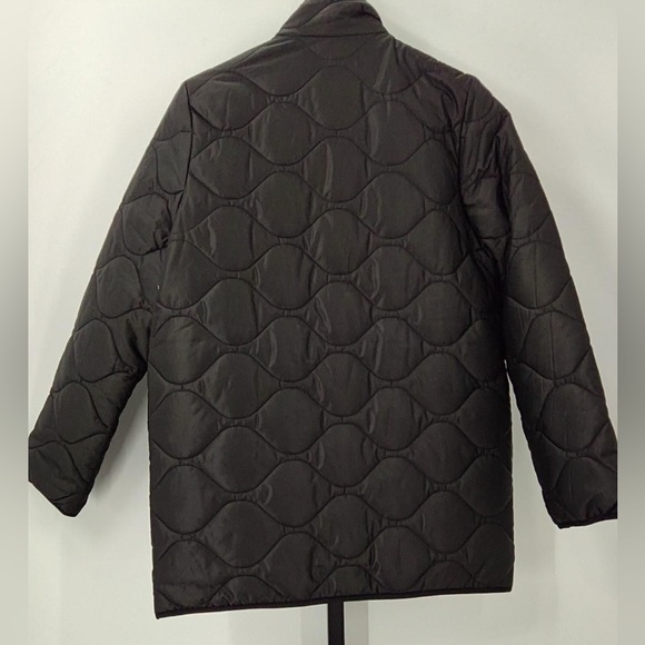 Quince Black Quilted Puffer Jacket Medium - Picture 7 of 7